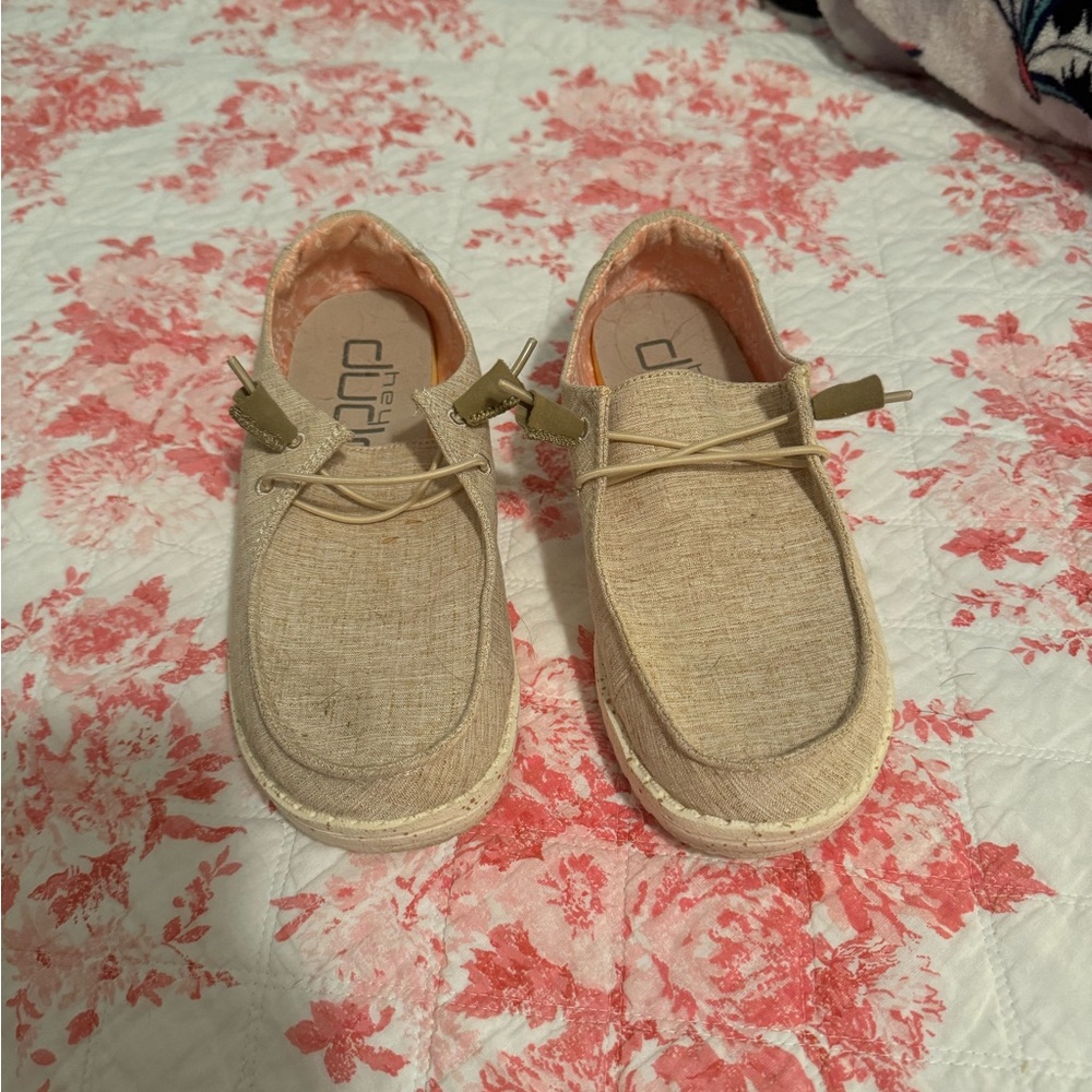 Hey Dude Light Tan Slip-On Shoes